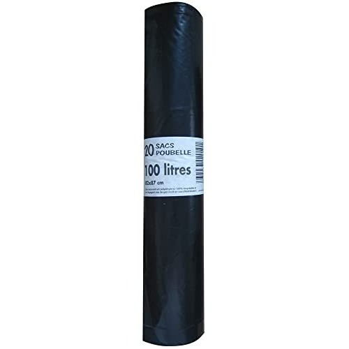 Sacs poubelle renforcés noirs Coldis grand volume