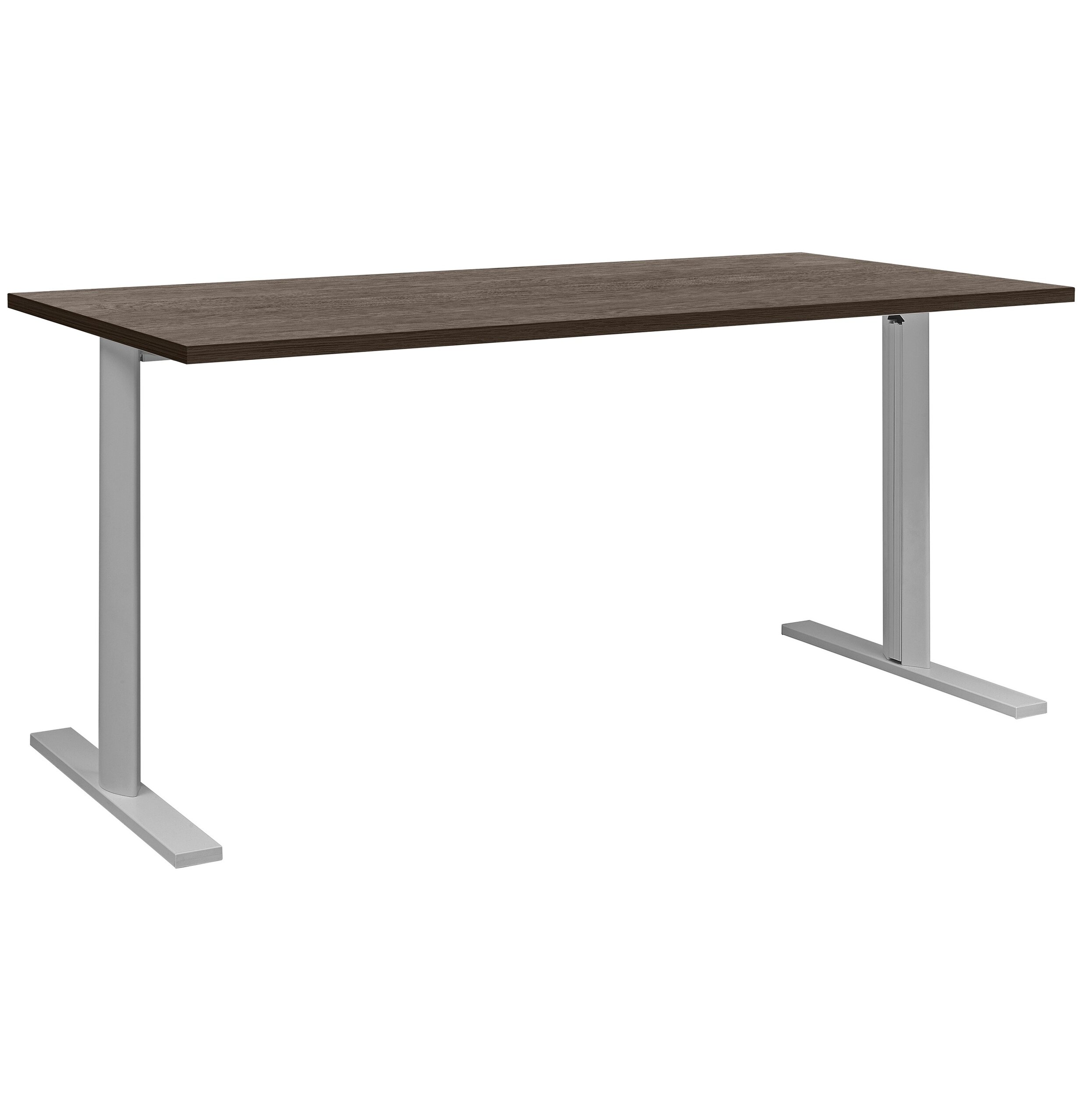 Bureau Gautier Office YES! chêne royal pieds métal gris réglables