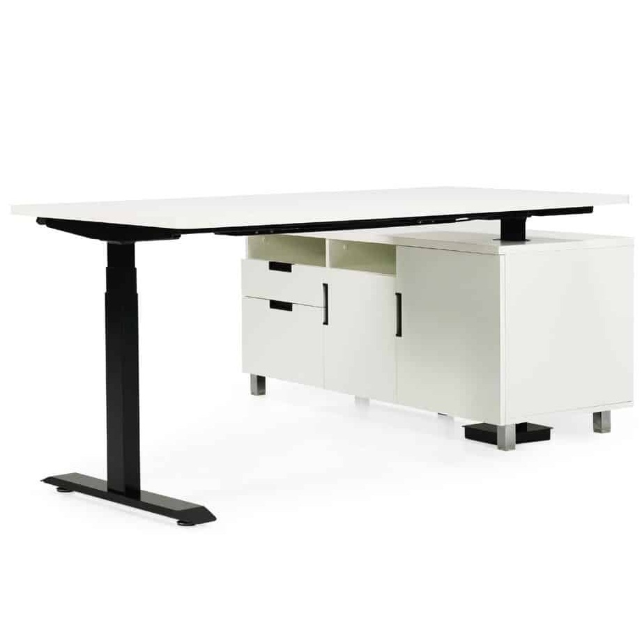 Bureau électrique MNB 160 cm avec console à droite