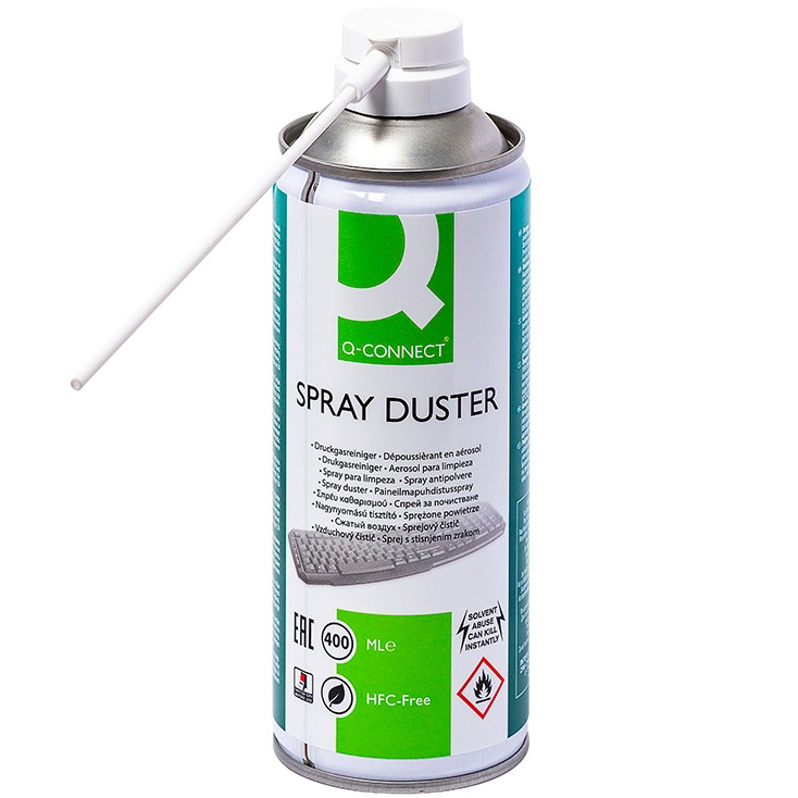 Aérosol dépoussiérant gaz sec 400 ml Q-Connect