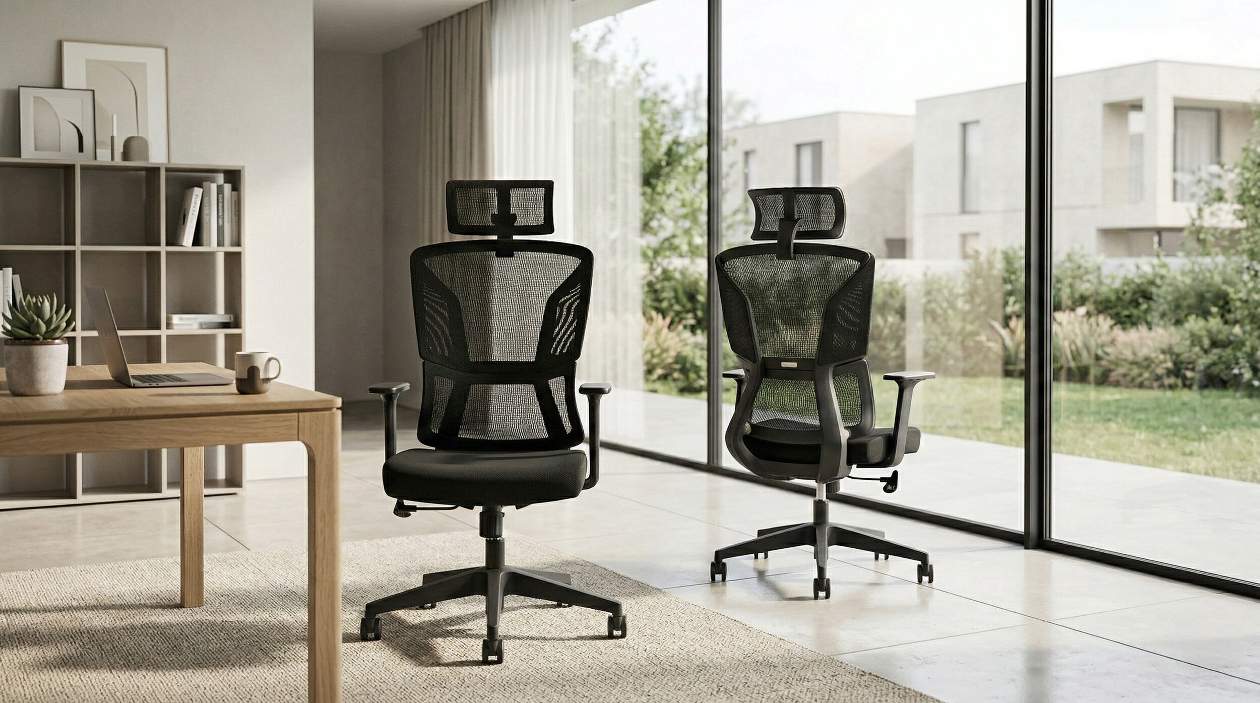 Fauteuil ergonomique MTI Lyra noir vue 4