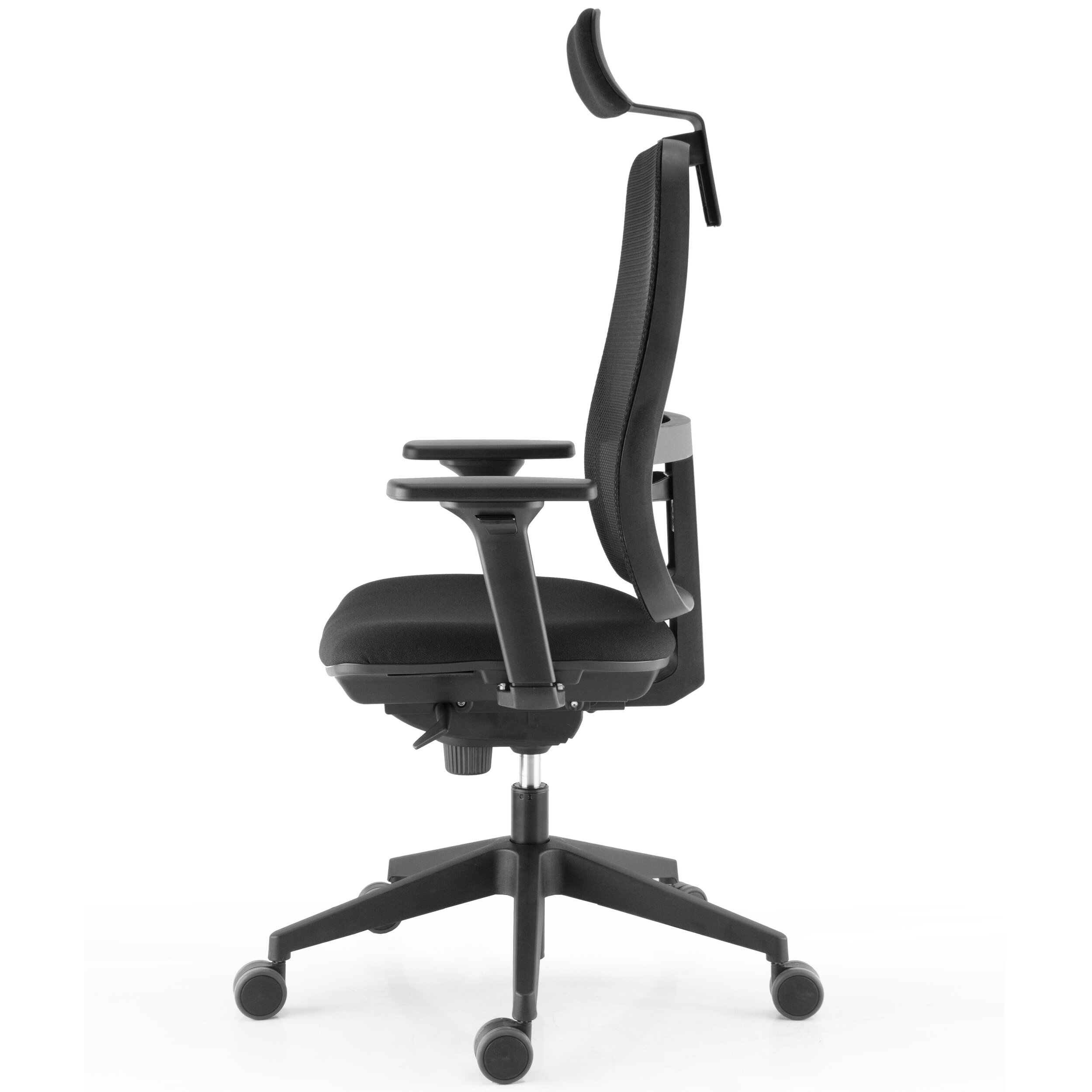 Fauteuil ergonomique Gautier Office Trenz noir avec têtière, vue 3