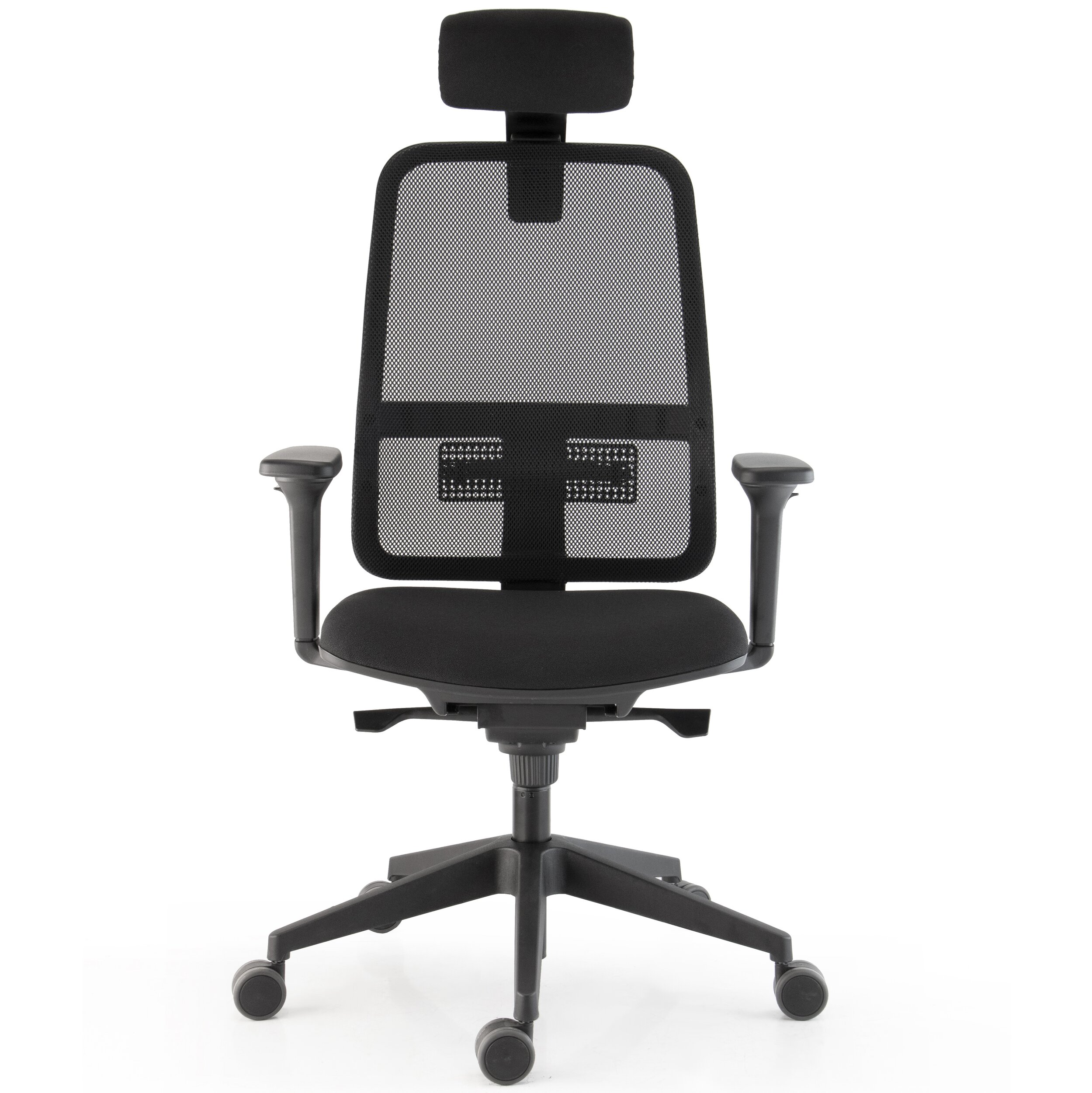 Fauteuil ergonomique Gautier Office Trenz noir avec têtière, vue 4