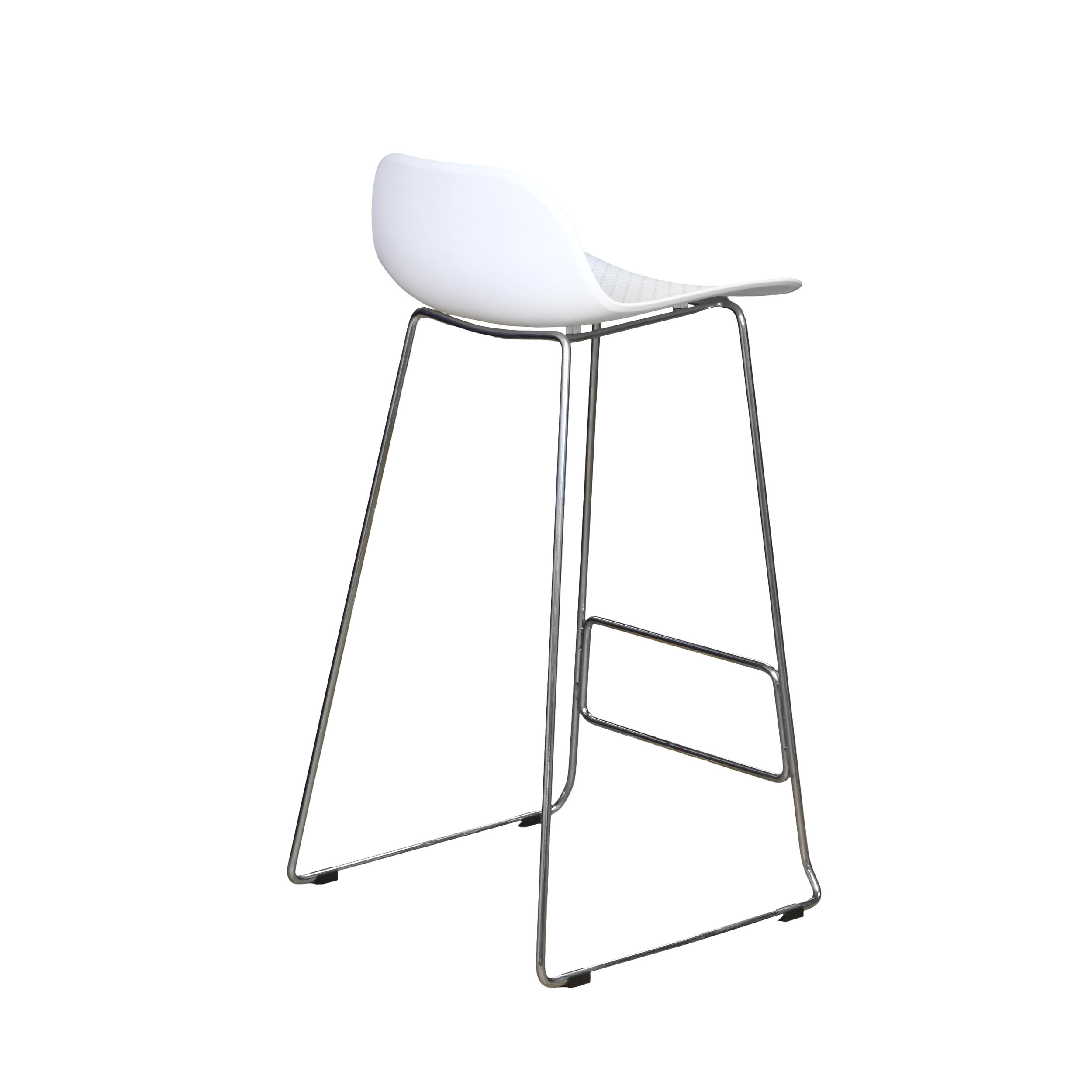 Tabouret haut MTI Nolan blanc vue 4