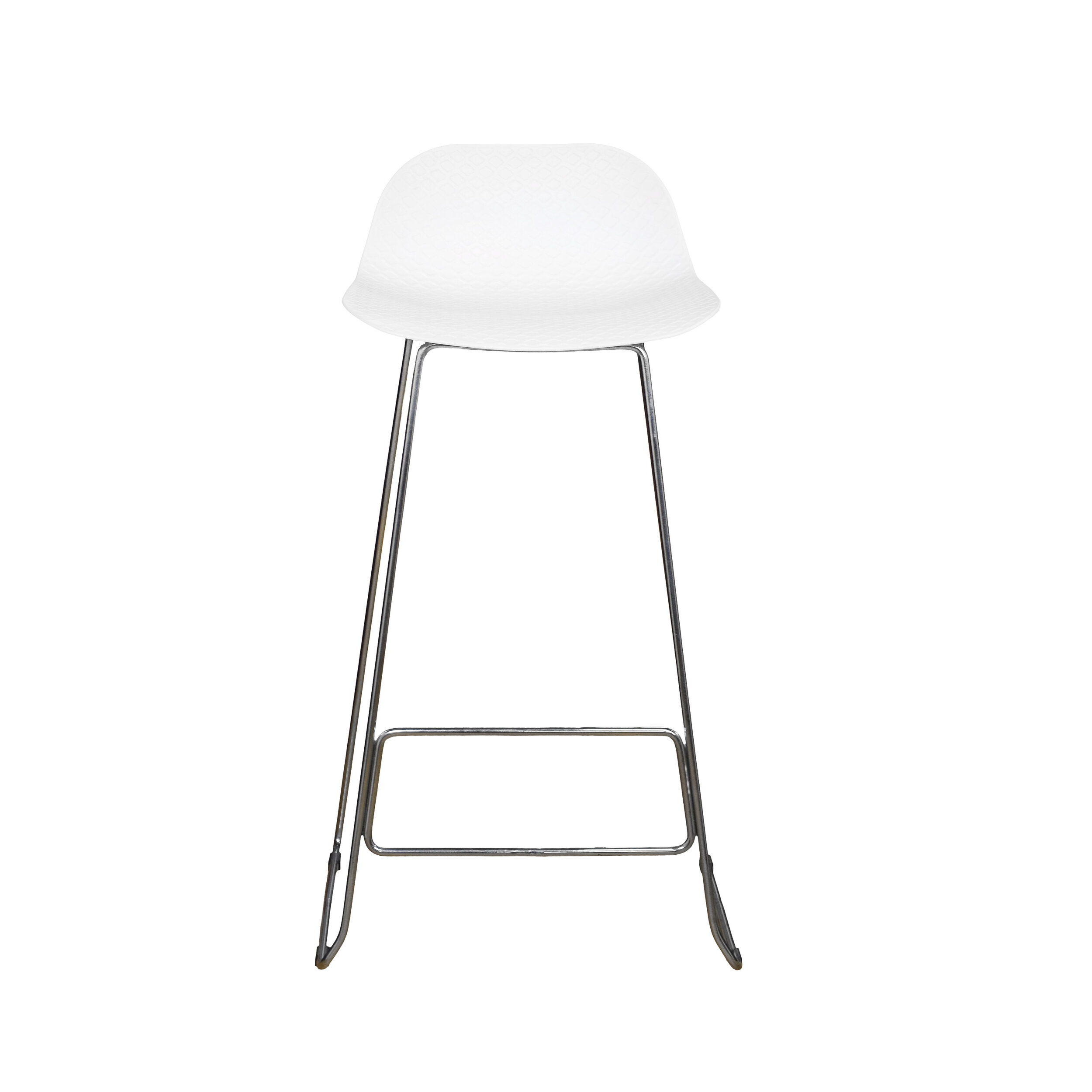 Tabouret haut MTI Nolan blanc vue 2