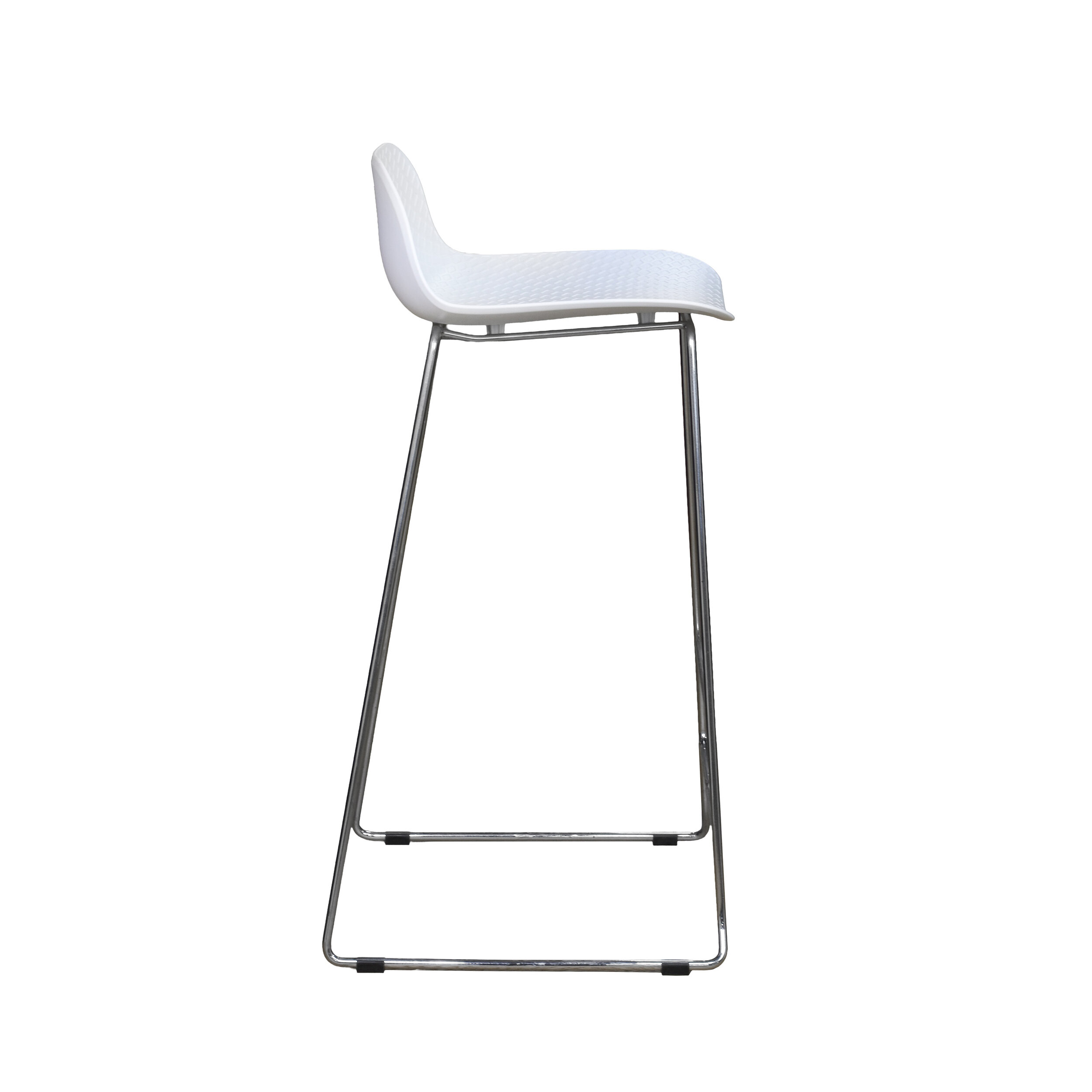 Tabouret haut MTI Nolan blanc vue 3