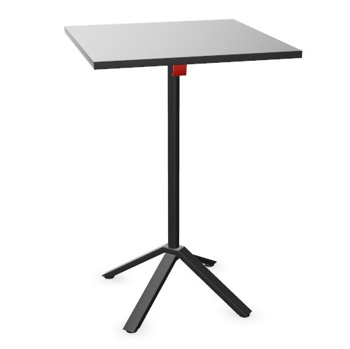 Table haute mange-debout MNB plateau rabattable gris anthracite