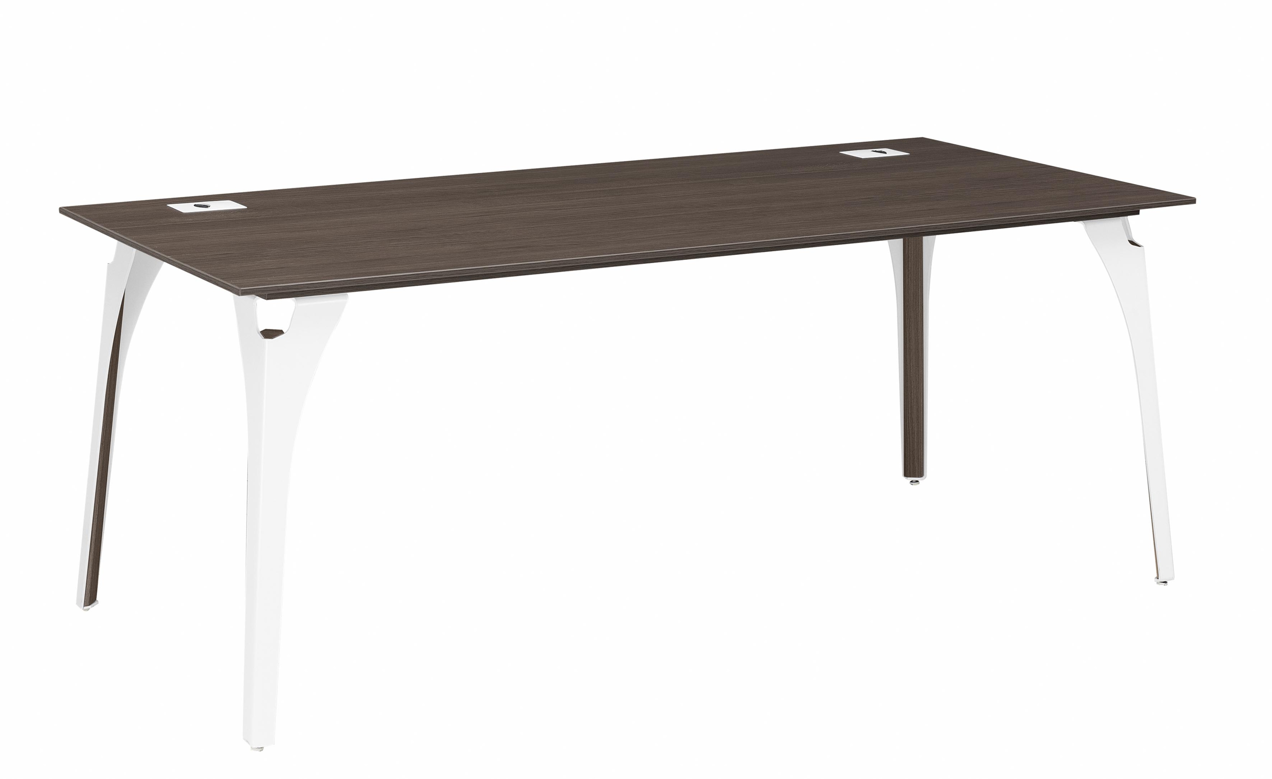 XENON CHÊNE BUREAU PIEDS MÉTAL LARGEUR 190CM