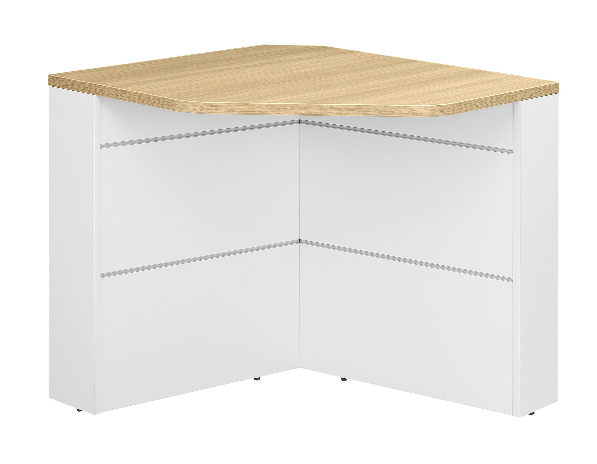 Banque daccueil dangle Sunday chêne 72 cm Gautier Office