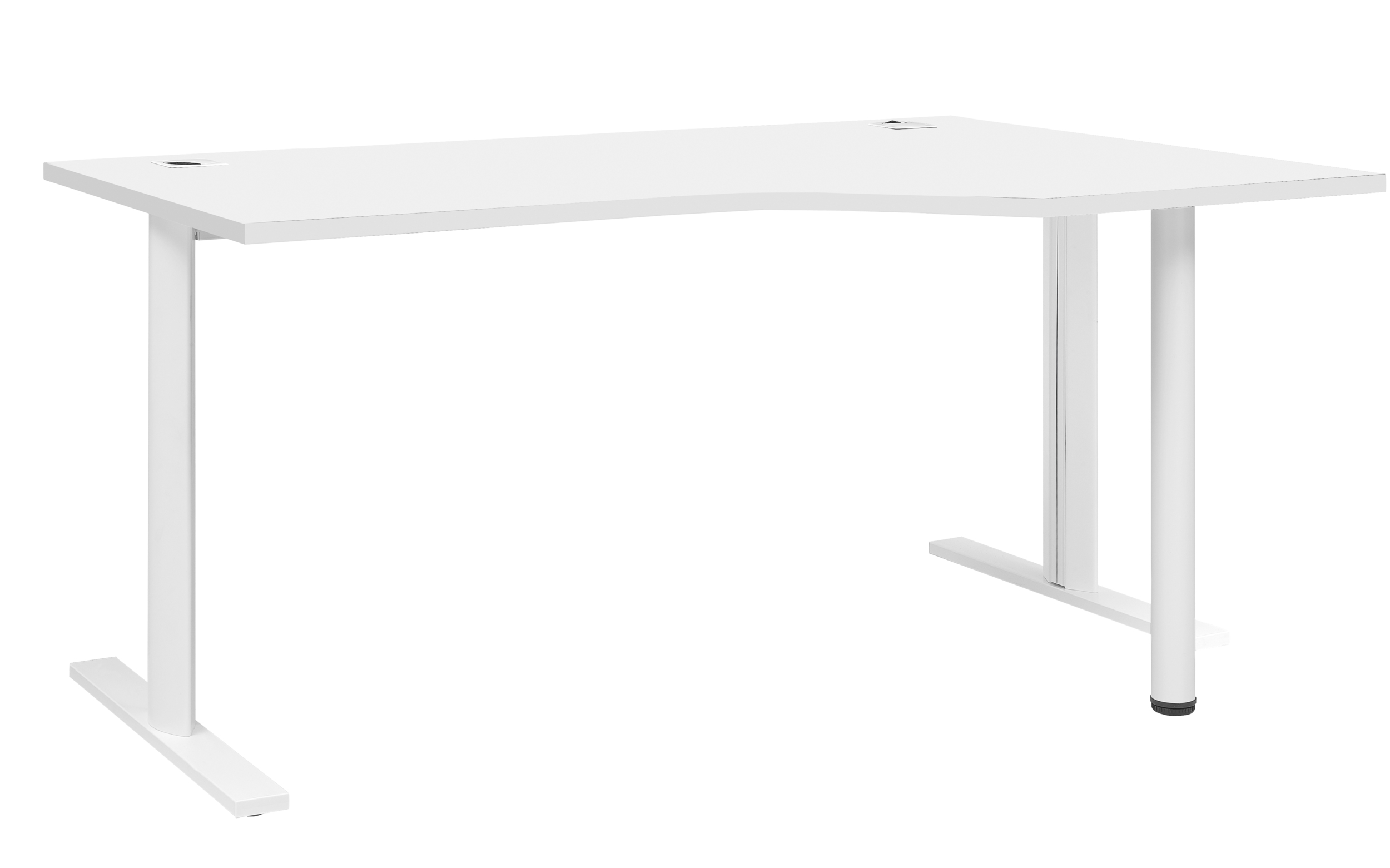 Plan compact droit Gautier Office YES! blanc pieds métal