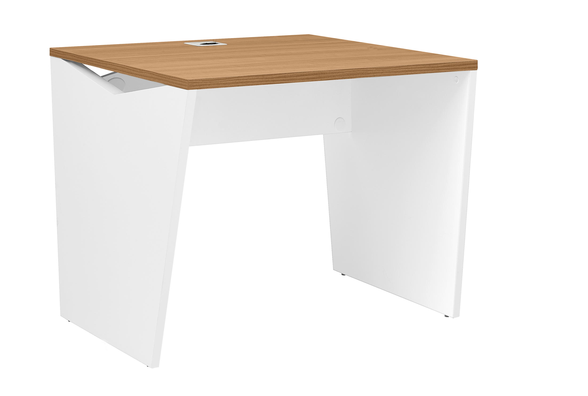 Bureau Gautier Office YES! merisier 80 cm pieds panneaux