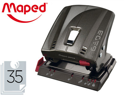 Perforateur 2 trous MAPED Advanced Métal A6303 gris foncé vue 2