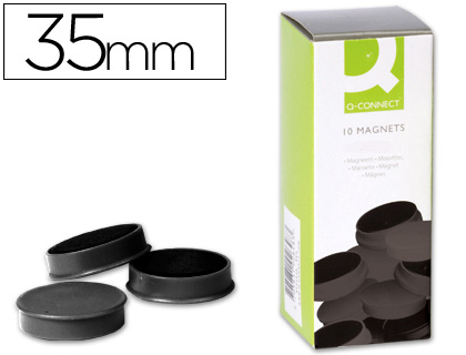 Aimants ronds Q-CONNECT noirs Ø 35 mm vue 2