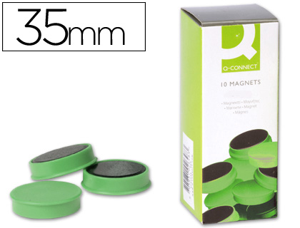Aimants ronds Q-CONNECT verts Ø 35 mm vue 2