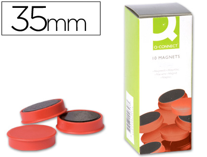 Aimants ronds Q-CONNECT rouges Ø 35 mm vue 2