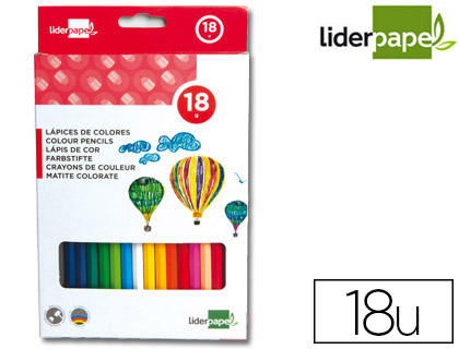 Crayons de couleur Liderpapel étui de 18 vue 2