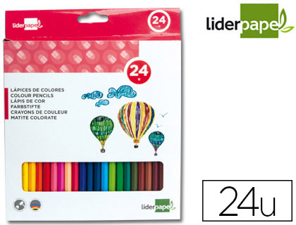 Crayons de couleur Liderpapel étui de 24 vue 2