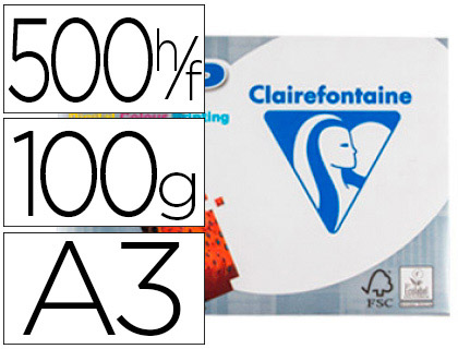 Papier Clairefontaine DCP A3 100 g blanc, ramette de 500 feuilles