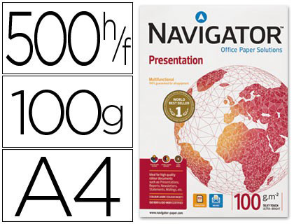 Papier Navigator Presentation A4 100 g blanc, ramette de 500 feuilles