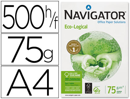 Papier Navigator Eco-Logical A4 75 g blanc, ramette de 500 feuilles