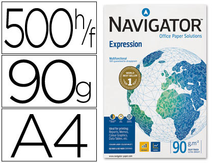 Papier Navigator Expression A4 90 g blanc, ramette de 500 feuilles