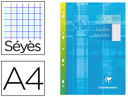 CLAIREFONTAINE A4 PERFORÉS PACK DE 200 FEUILLETS