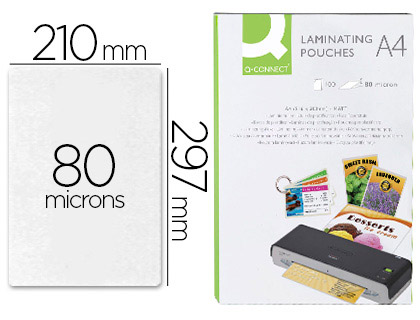 POCHETTES ECO POUR PLASTIFICATION A4 80 MICRONS