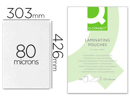 POCHETTES ECO POUR PLASTIFICATION A3 80 MICRONS MAT