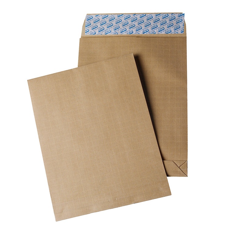 Pochettes kraft à soufflet