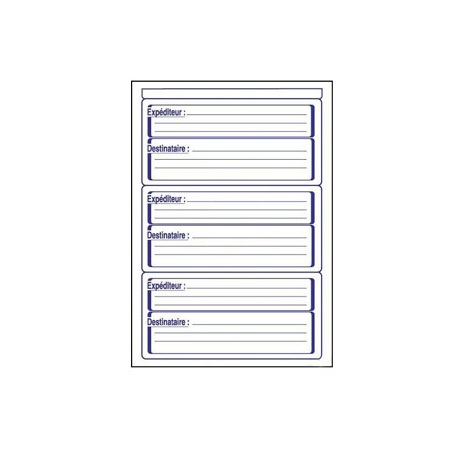 Étiquettes courrier
