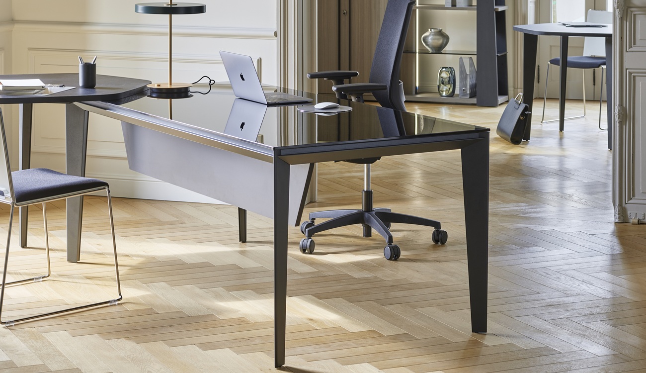 Gautier Office E-MOTION verre noir