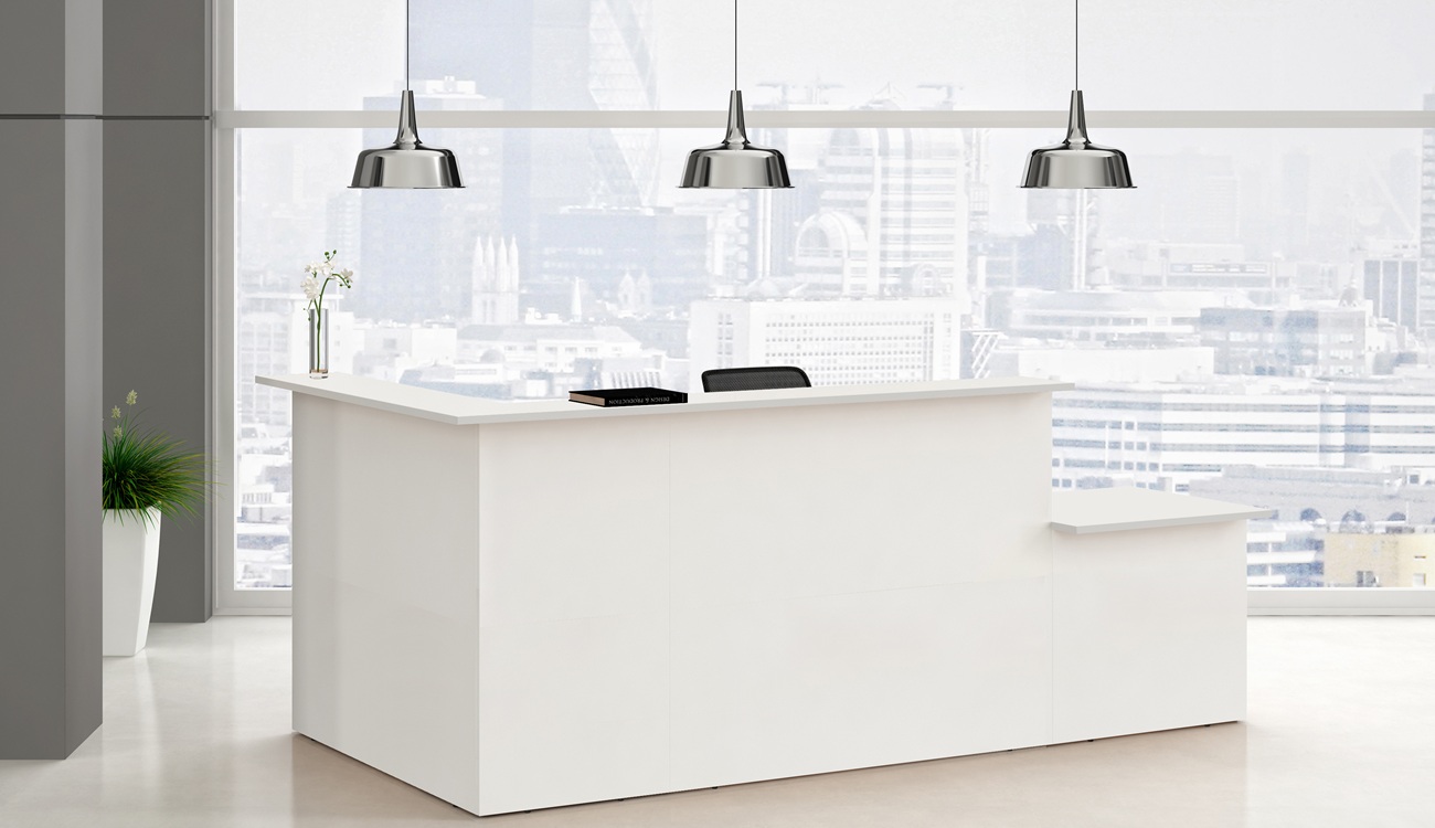 Artarredi banque d'accueil ALICANTE blanc