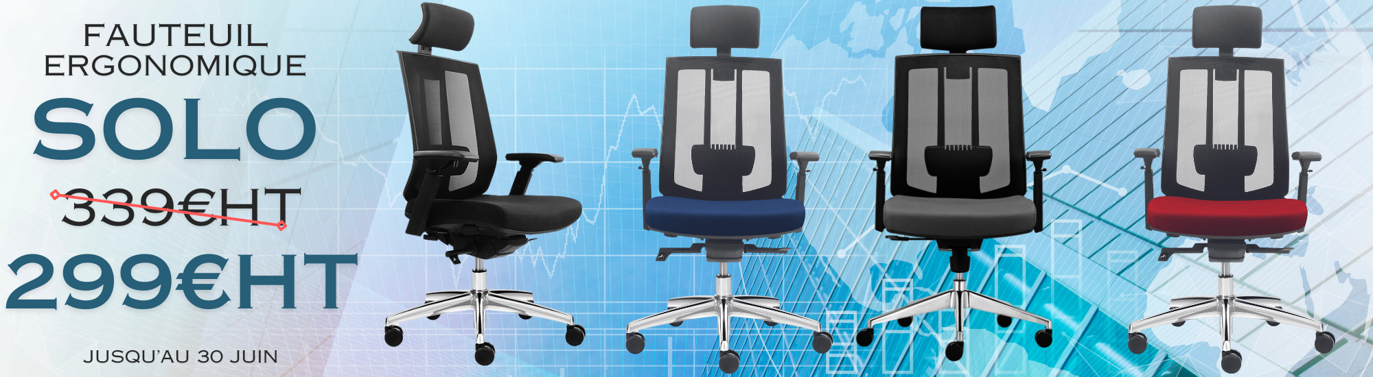 MT INTERNATIONAL FAUTEUIL ERGONOMIQUE SOLO
