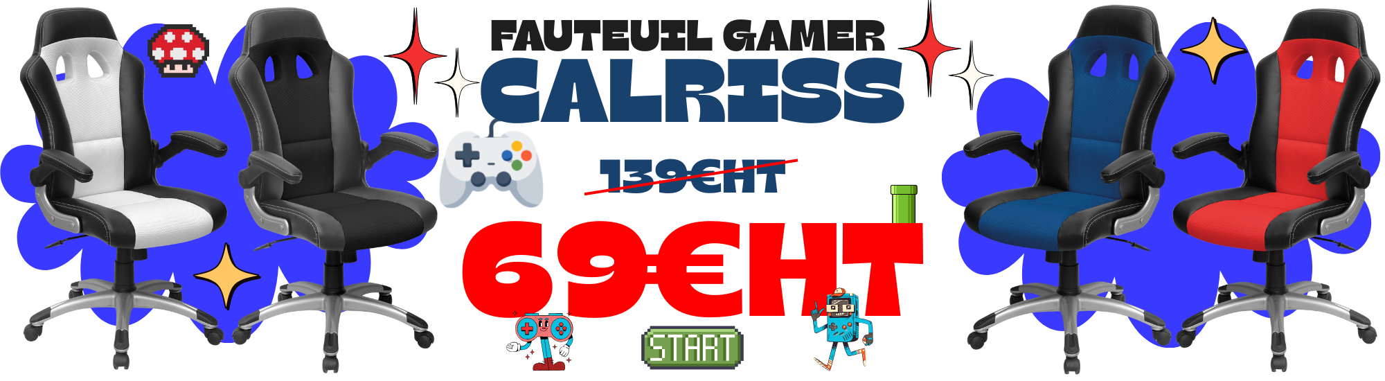 Fauteuil GAMER CALRISS