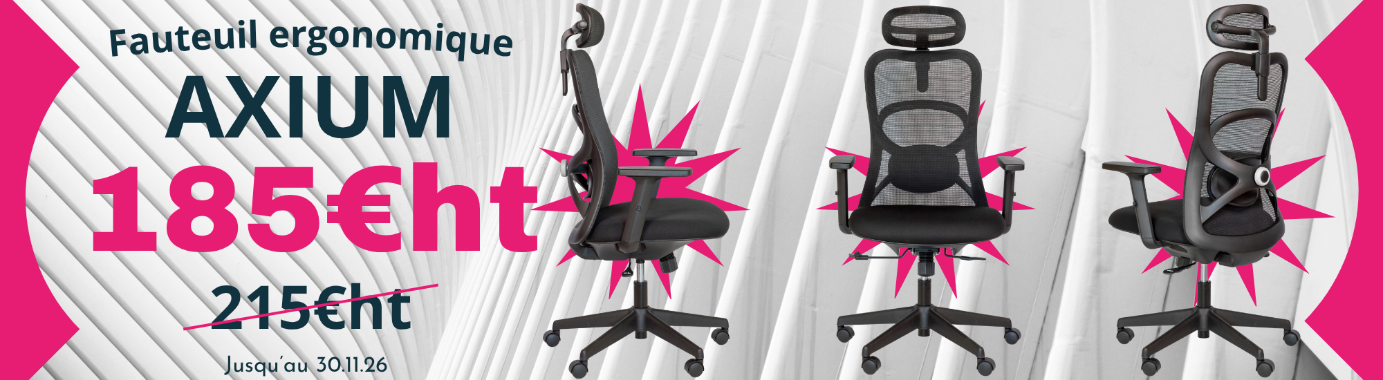 Fauteuil ergonomique AXIUM