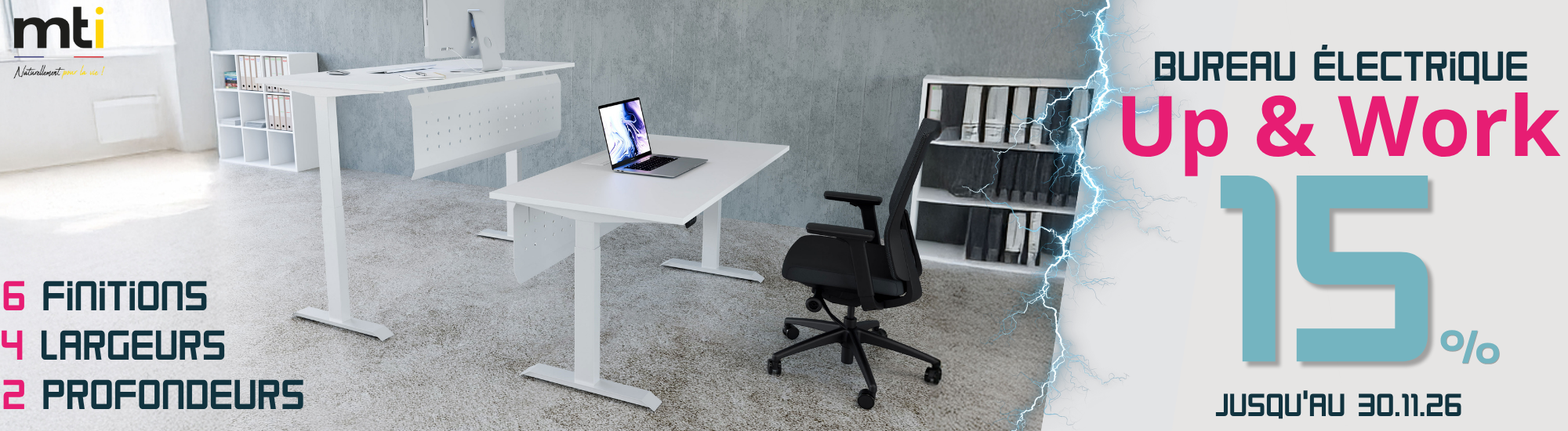Bureau électrique Up & Work