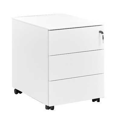 Caisson mobile métal GAUTIER OFFICE Yes blanc 3 tiroirs