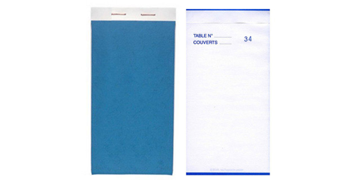 Exacompta - Ref. 96201E - Pack Of 10 Blocks Maître D'Hôtel - Order Book For Restaurants - 50 Blank Sheets In 2 Numbered Copies - Vertical Format 8 X 15 Cm