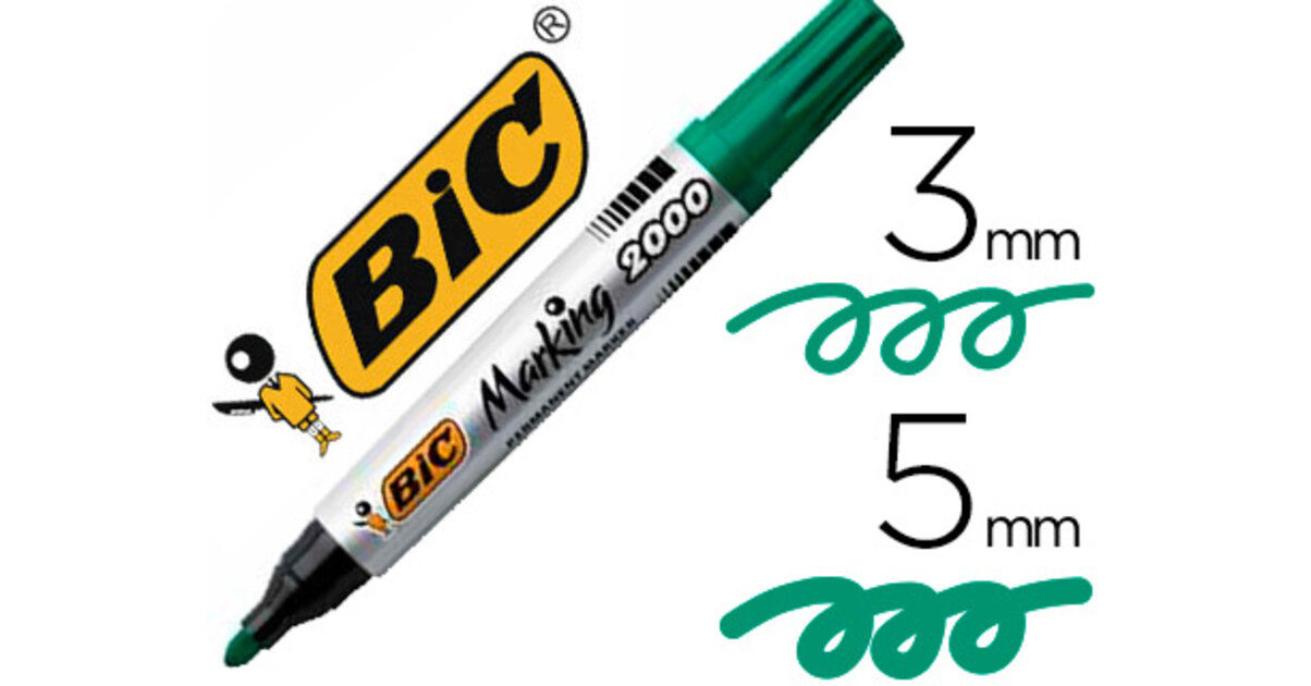 BIC Marking 2300 ECOlutions Marqueurs Permanents à Pointe Moyenne