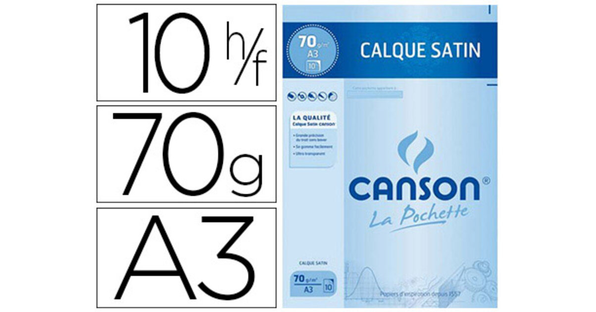 Canson calque 10 feuilles a3 70/75g | Mobilier design, fauteuils ...