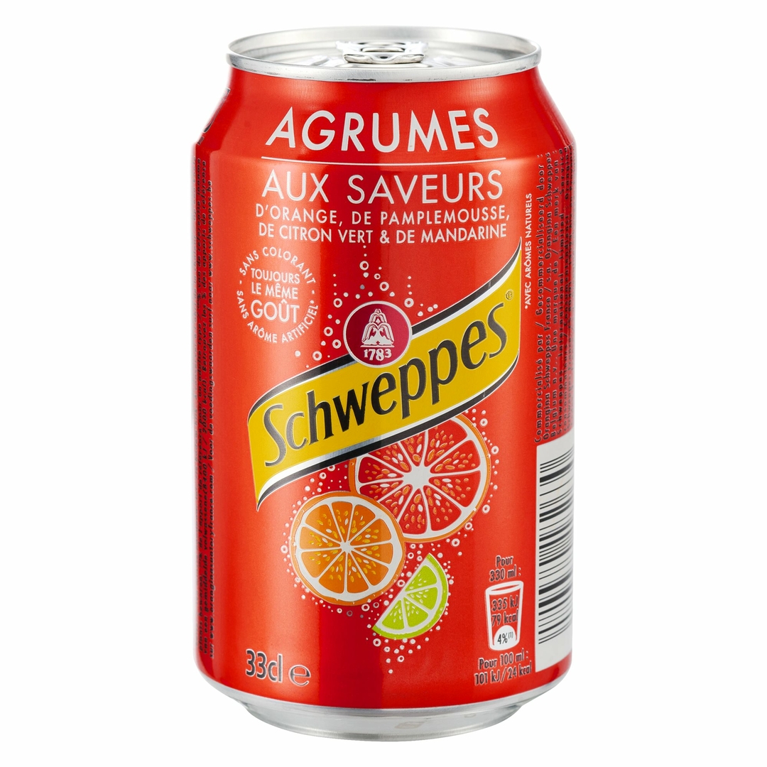 SCHWEPPES AGRUM' BOITE 33CL - Cafétéria/Sodas & Jus - Buroweb.fr