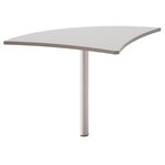 Angle de liaison Jazz+ 80 cm hêtre ambré et gris météor Gautier Office