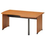 Plan compact droit Jazz+ 160 cm pieds panneaux aulne Gautier Office