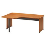 Plan compact gauche Jazz+ 180 cm pieds panneaux aulne Gautier Office
