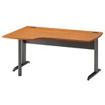 Plan compact gauche Jazz+ 160 cm pieds métal aulne Gautier Office