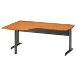 Plan compact gauche Jazz+ 180 cm pieds métal aulne Gautier Office