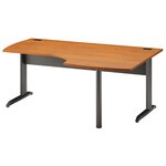 Plan compact droit Jazz+ 180 cm pieds métal aulne Gautier Office