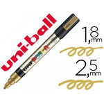 Marqueur Posca PC-5M pointe conique moyenne or vue 2
