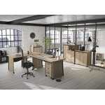 Mobilier de bureau Mambo chêne Sonoma noir Gautier Office en situation, vue 1