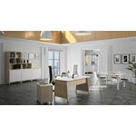 Bureau Gautier Office Artefact orme et blanc en situation vue 3